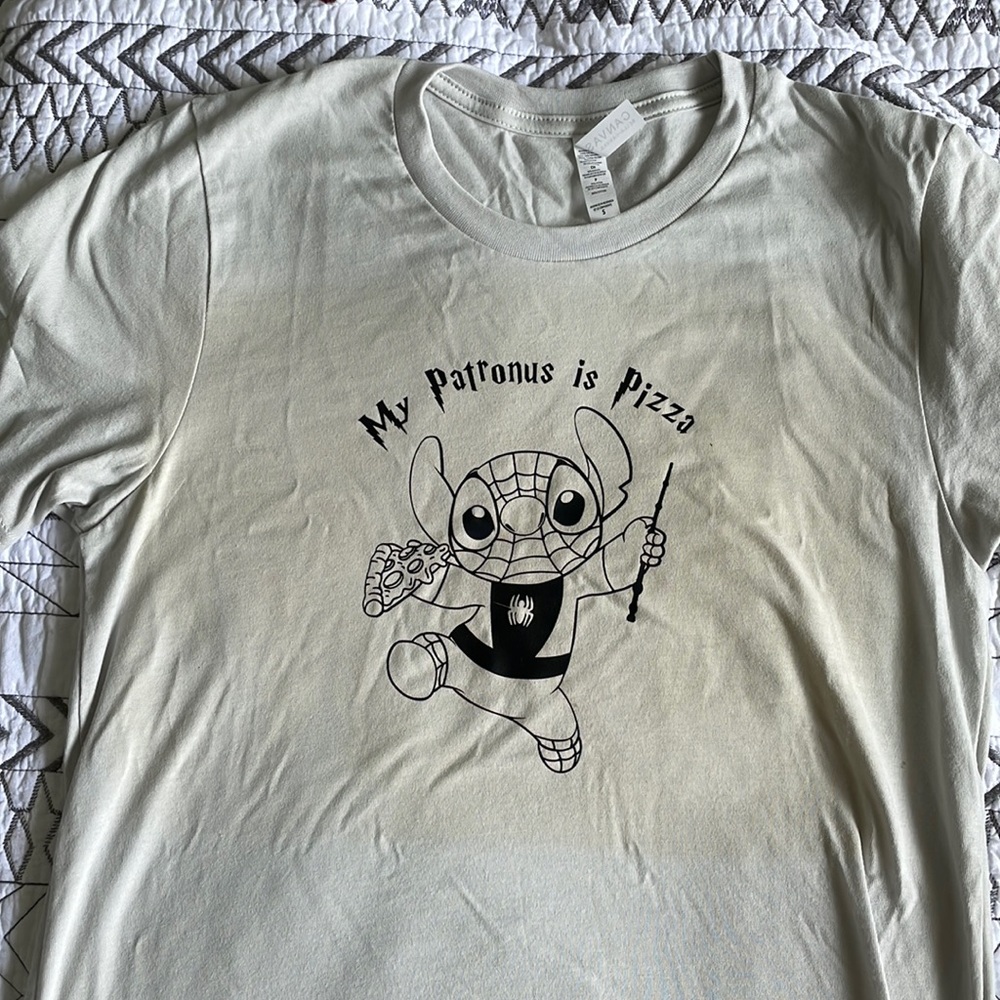 My Patronus is pizza stich Spider-Man  shirt